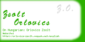 zsolt orlovics business card